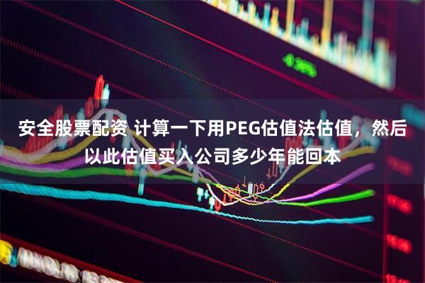 安全股票配资 计算一下用PEG估值法估值，然后以此估值买入公司多少年能回本